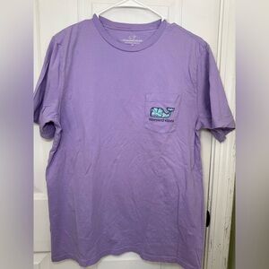Vineyard Vines Men's Lavender Tee with Pocket